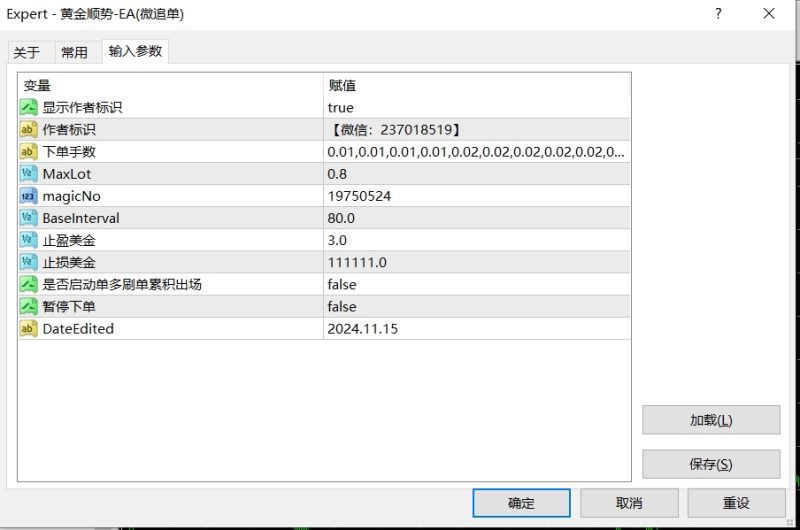 黄金顺势-EA(微追单)顺势浮盈加仓不惧大数据 ，快速盈利浮亏小．月收益超50%左右-外汇EA资源网