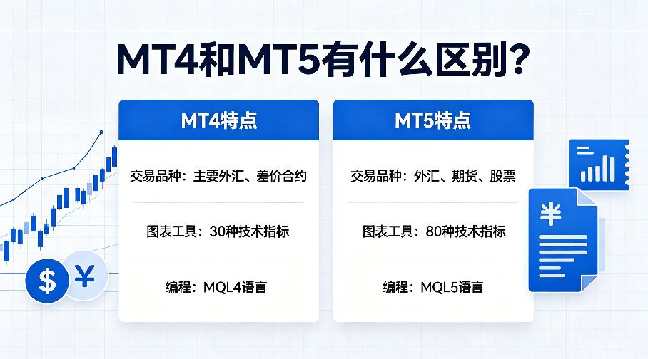 现货黄金交易软件MT4和MT5有什么区别？各有什么优势？-外汇EA资源网